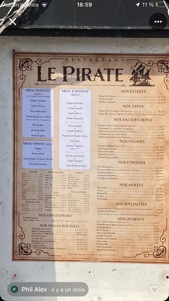 Menu_Le Pirate_Sausset-les-Pins_image_2
