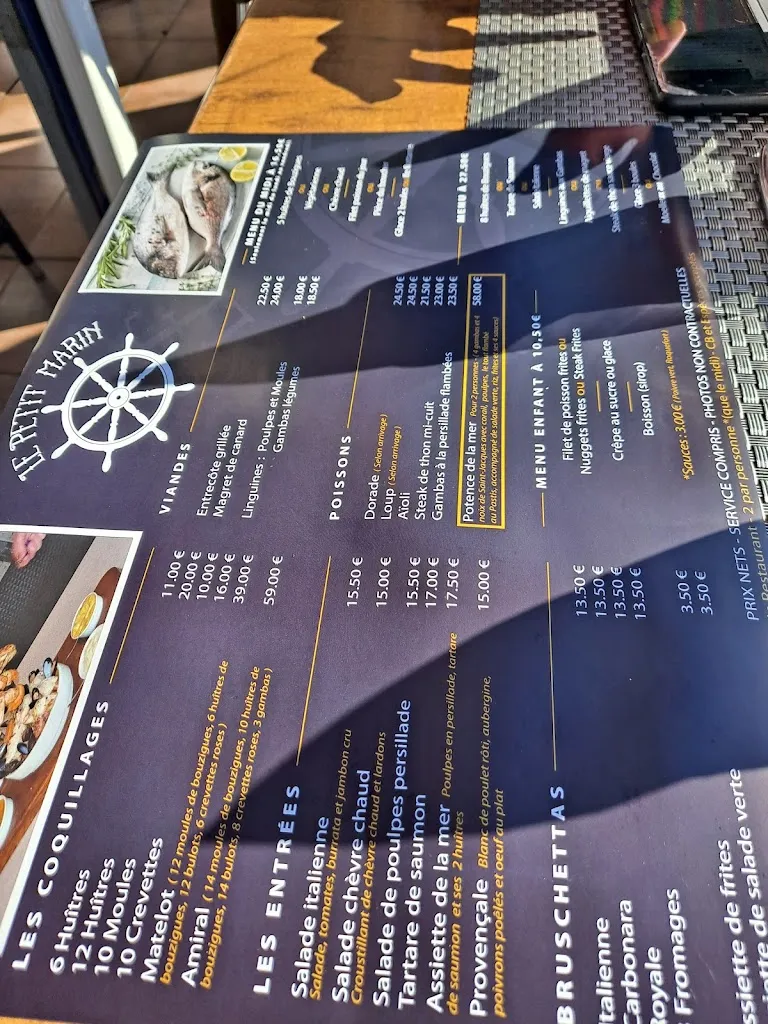 Menu_Le Petit Marin_Sausset-les-Pins_image_3