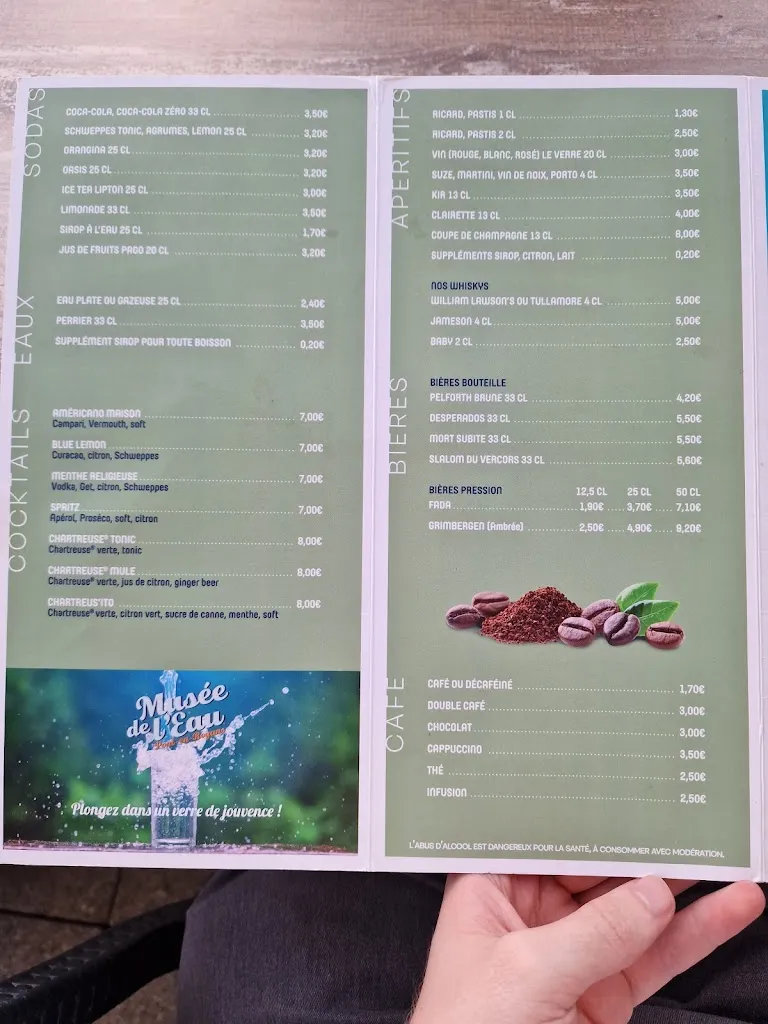 Menü_Restaurant du Musée de l'eau_Pont-en-Royans_Bild_3