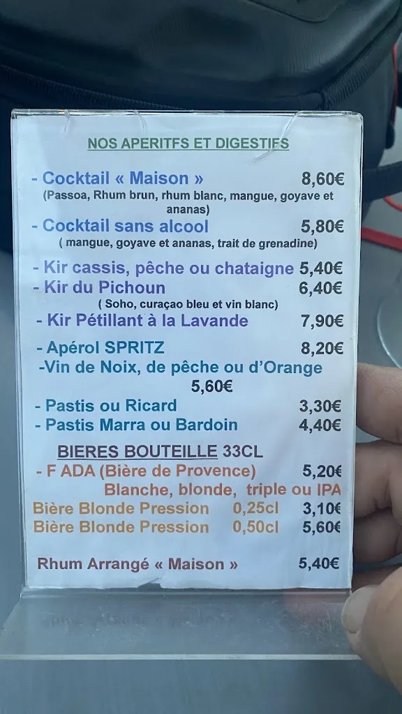 Menu_Restaurant O Pichoun_Sault_immagine_1
