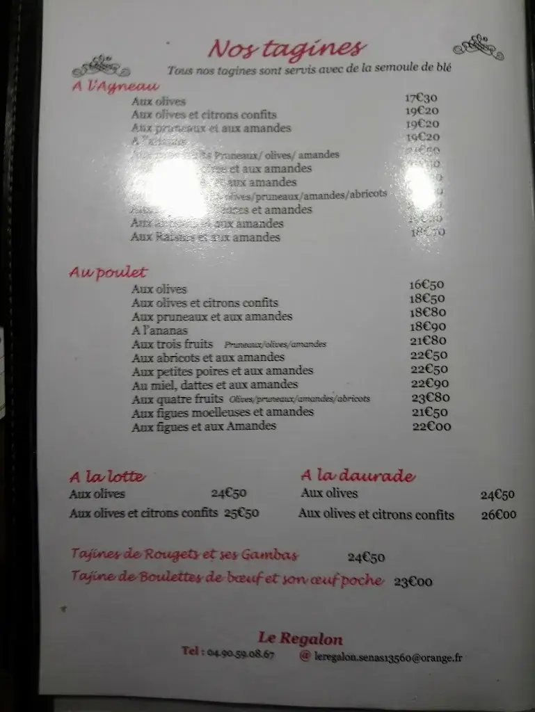 Menu_Le Regalon_Sénas_image_3