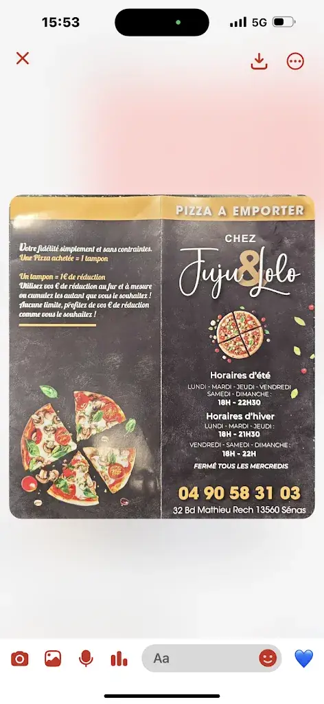 Menu_Chez Juju & Lolo_Sénas_image_2