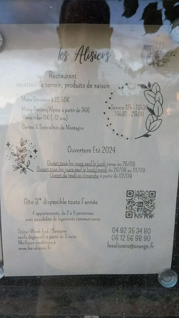 Menu_Restaurant Les Alisiers Montclar_Montclar_image_4