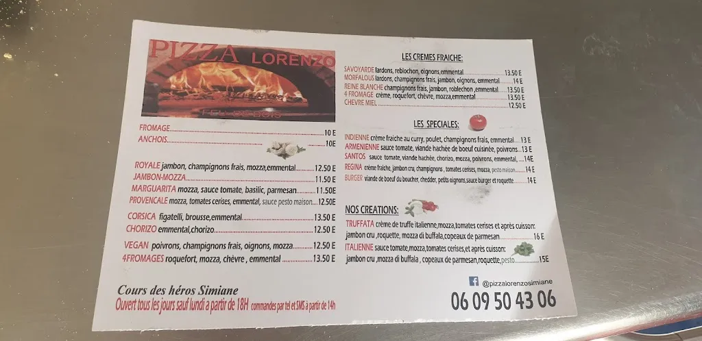 Menu_Pizza Lorenzo Simiane_Simiane-Collongue_image_1