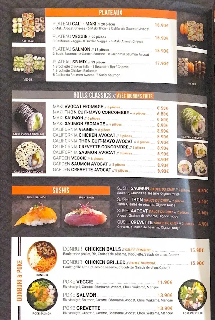 Menu_L’instant goumet sushis_Sisteron_image_2