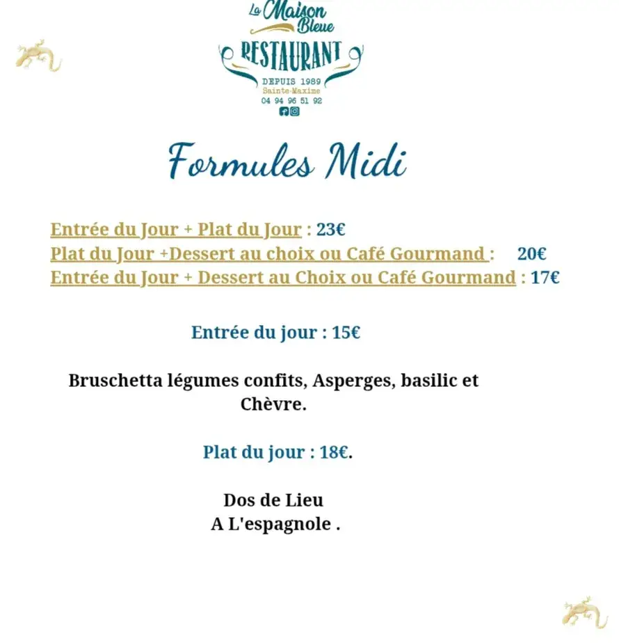 Menu_La Maison Bleue_Sainte-Maxime_image_1