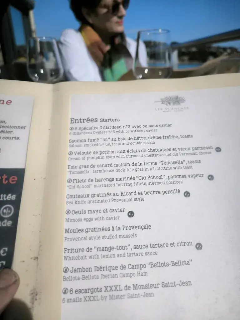 Menu_Les Planches SAINTE-MAXIME_Sainte-Maxime_image_1