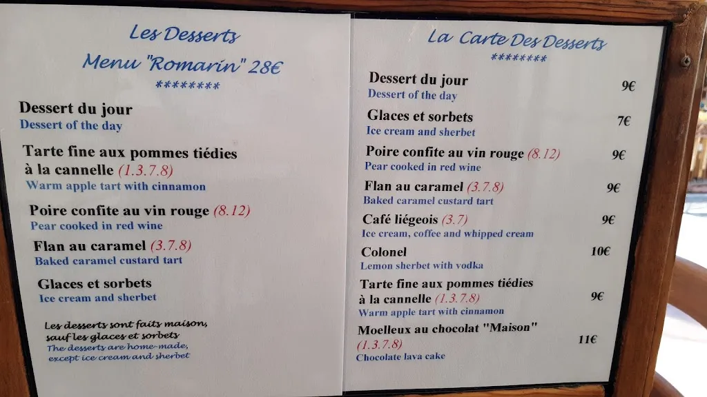 Menu_Restaurant Les Flambeaux_Sainte-Maxime_image_1