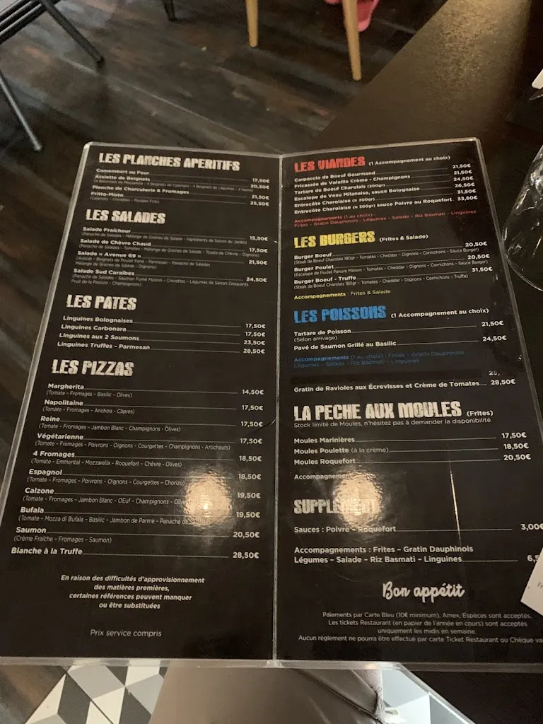Menu_Avenue 69 restaurant_Sainte-Maxime_image_4