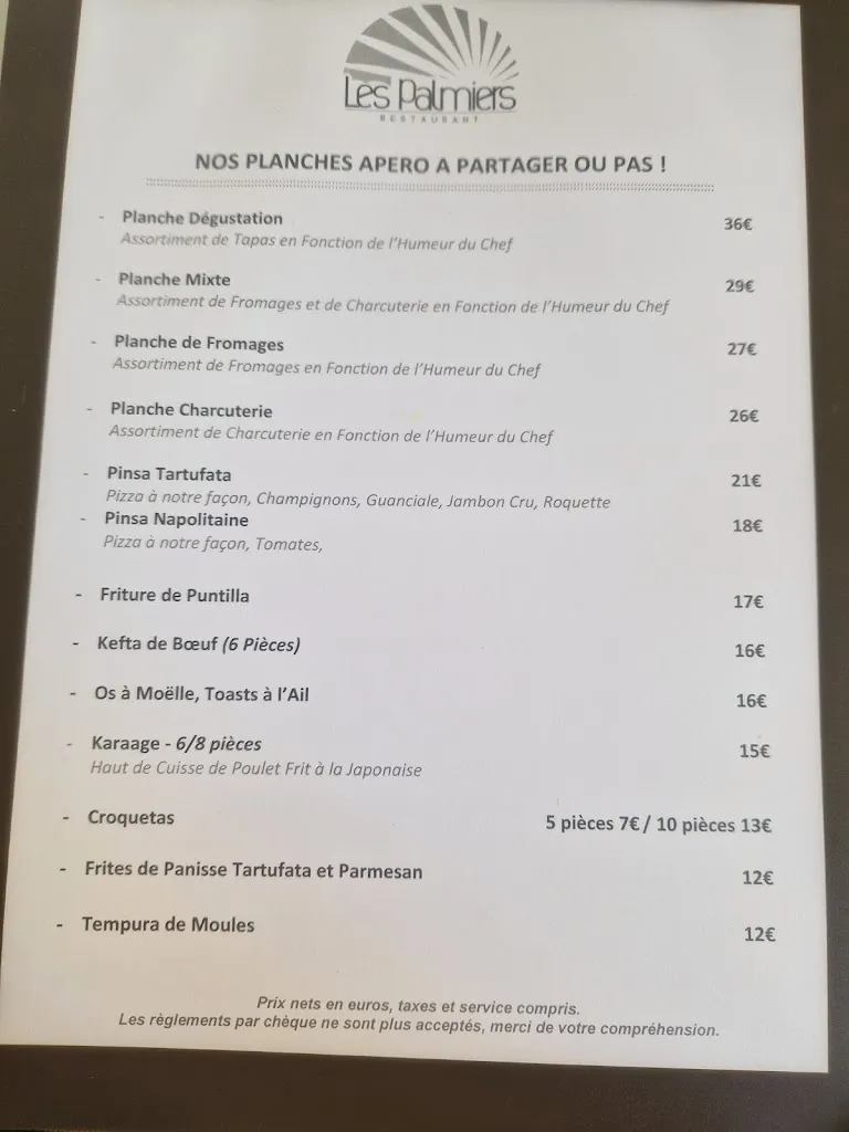 Menu_Les Palmiers Restaurant_Sainte-Maxime_image_2