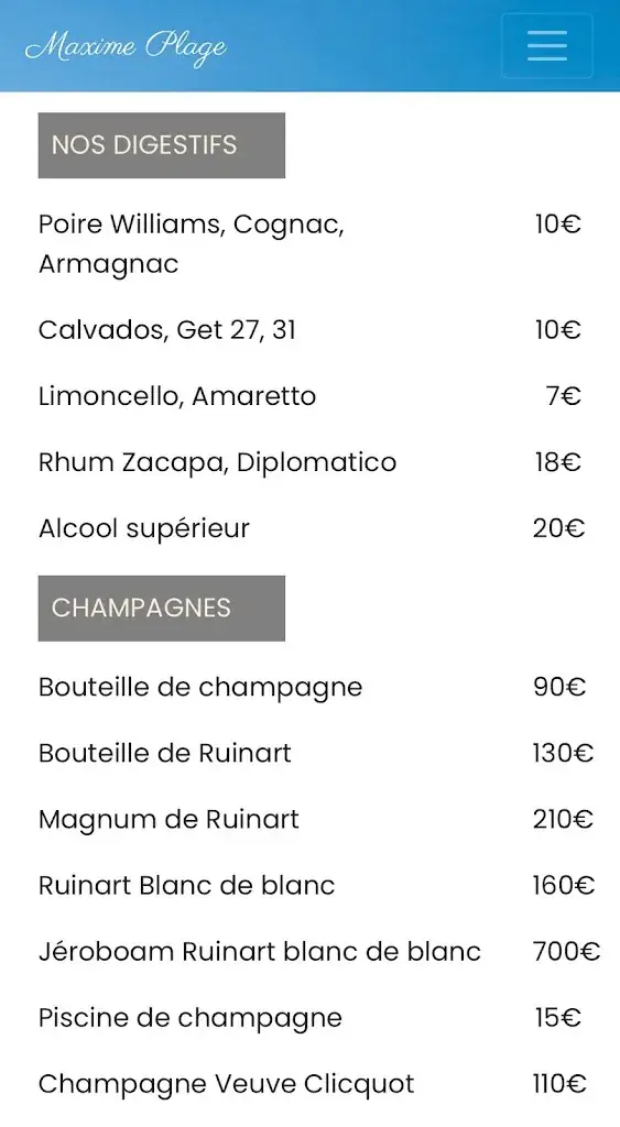 Menü_Maxim' Plage_Sainte-Maxime_Bild_4