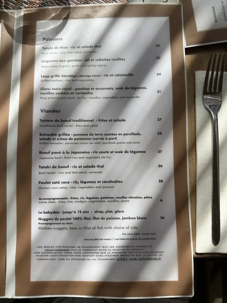 Menu_Plage Les Élephants_Sainte-Maxime_image_3