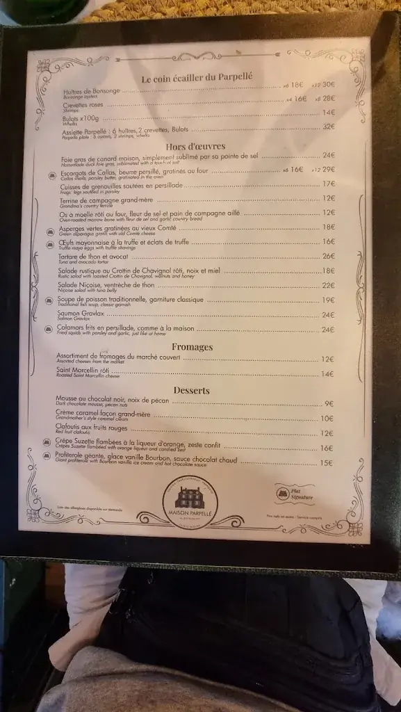 Menu_Maison Parpellé_Sainte-Maxime_image_3