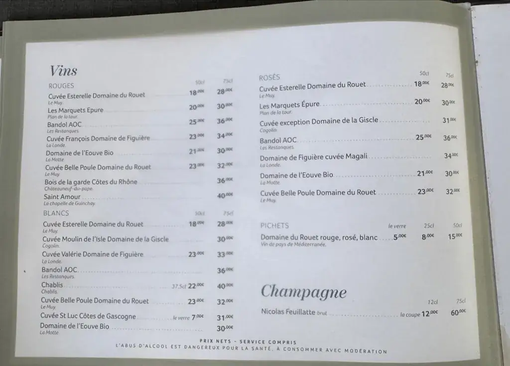 Menu_Le Mas Saint Donat_Sainte-Maxime_image_2