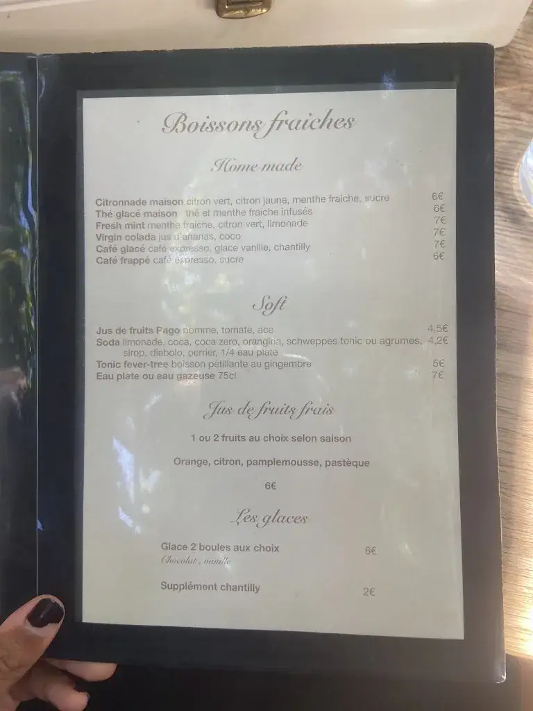 Menu_Restaurant le sud_Sainte-Maxime_image_3