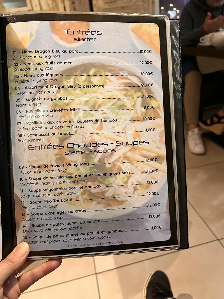 Menu_Le Dragon Bleu_Sainte-Maxime_image_1