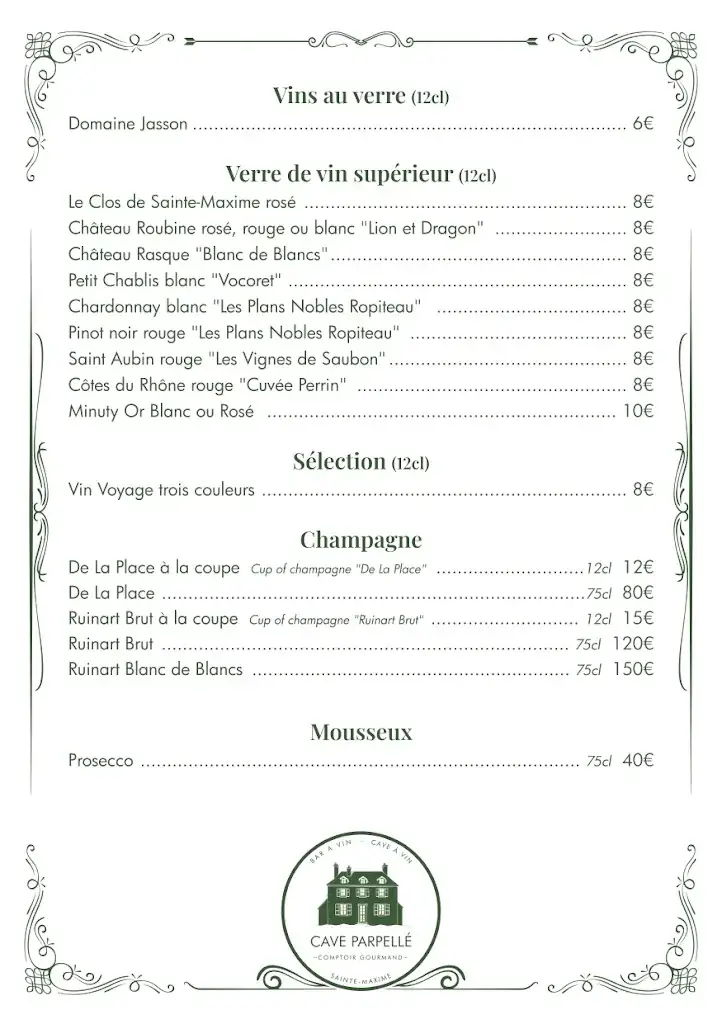 Menu_Cave Parpellé_Sainte-Maxime_image_3