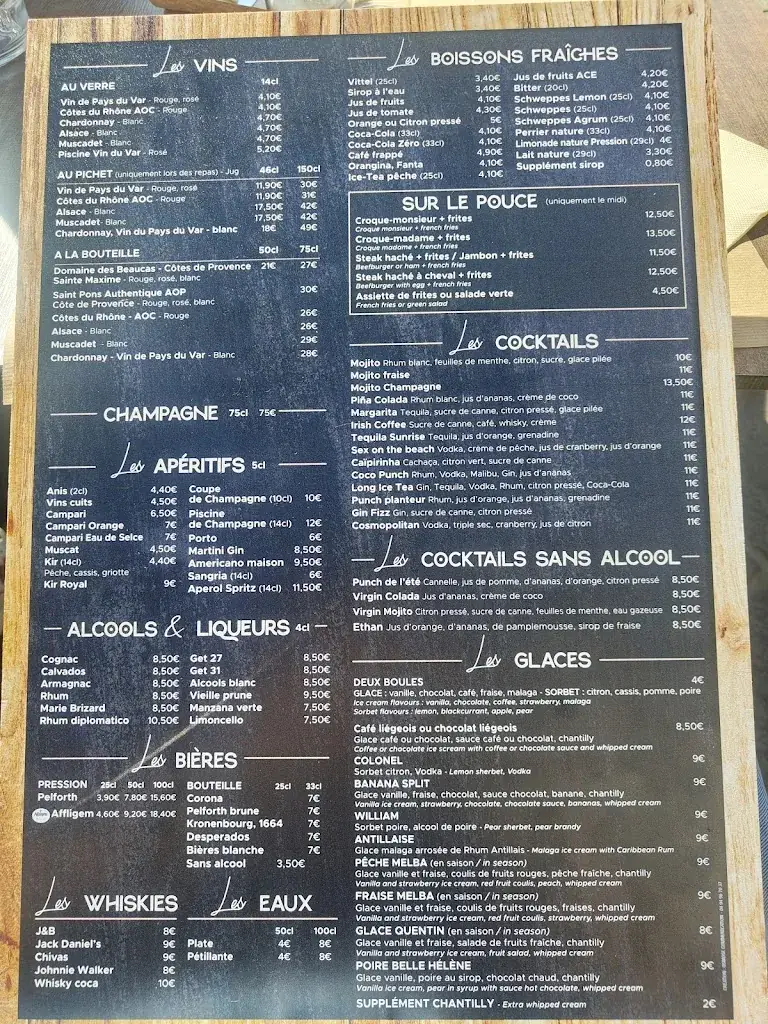 Menu_Brasserie L'Escapade_Sainte-Maxime_image_3