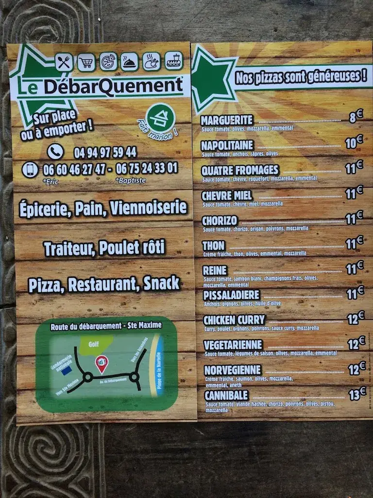 Menu_Le debarquement_Sainte-Maxime_immagine_3