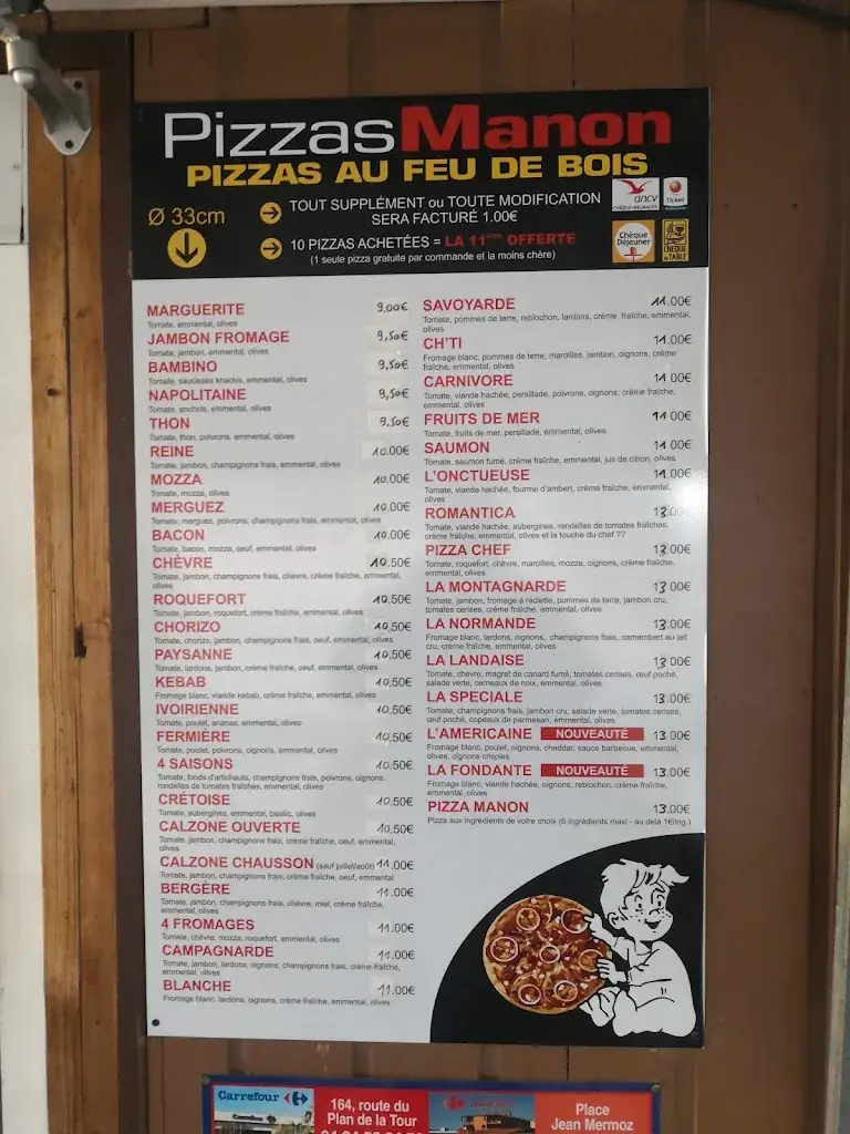 Menu_Pizzas Manon_Sainte-Maxime_image_1