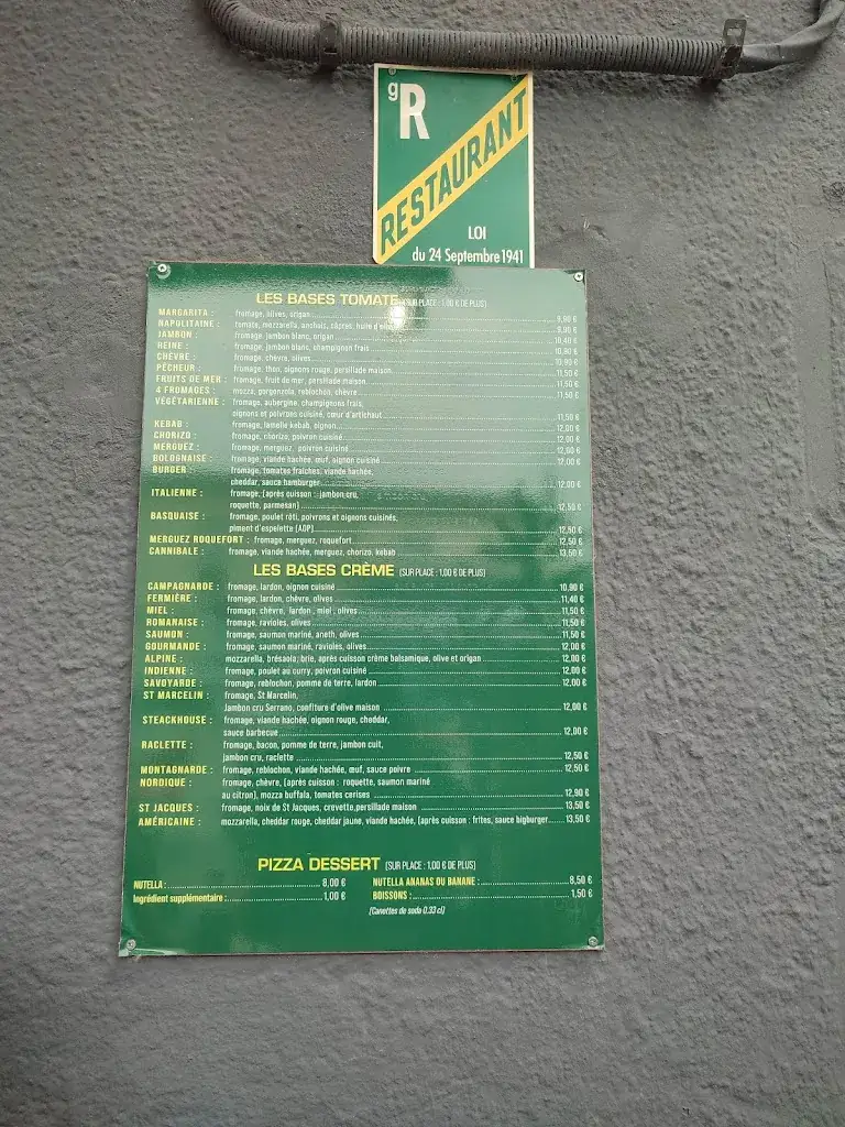 Menu_pizzeria la Petite Napoli_Portes-lès-Valence_image_2