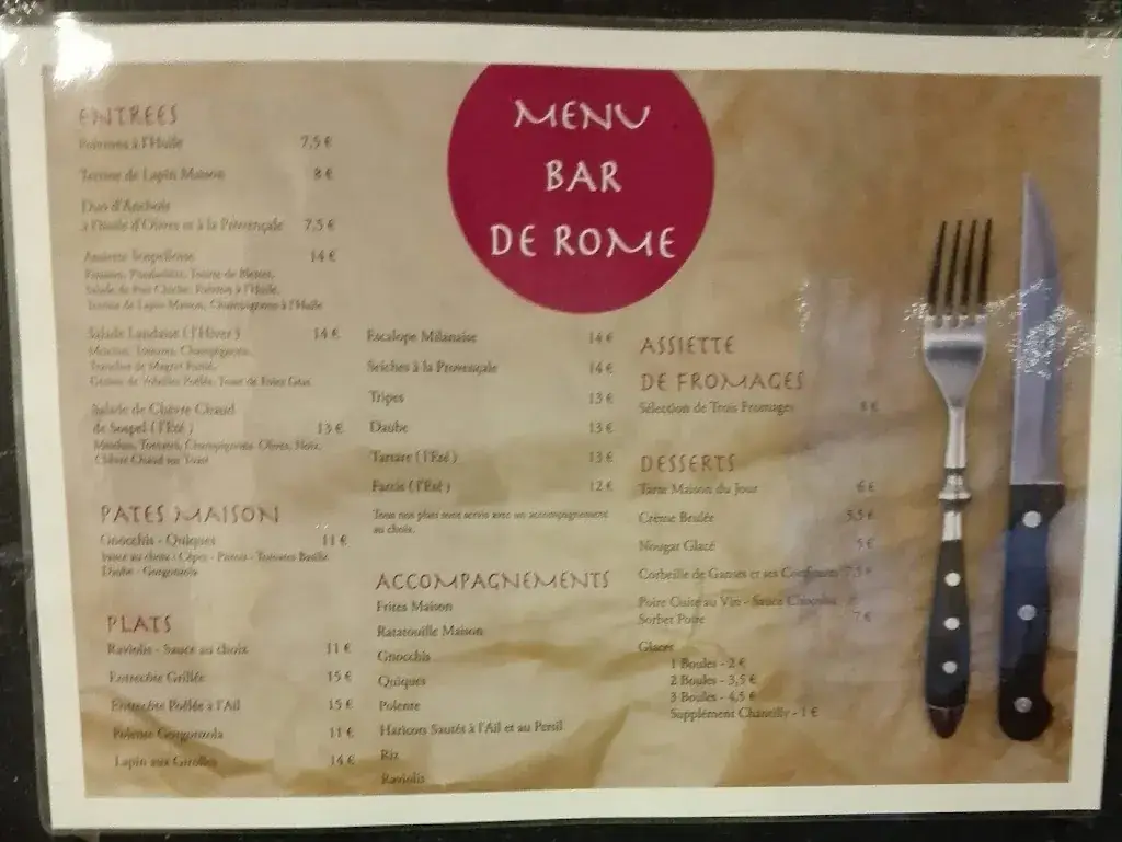 Menu_Le Bar de Rome_Sospel_image_3
