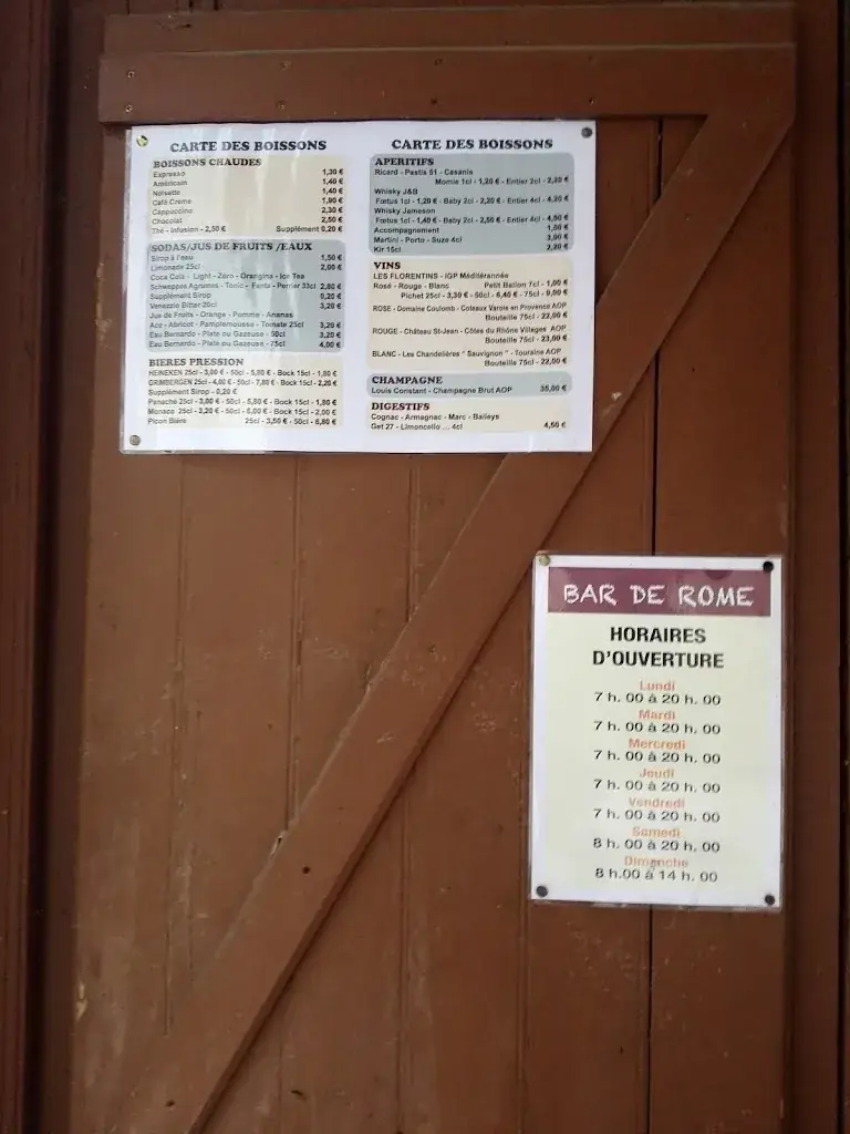 Menu_Le Bar de Rome_Sospel_image_4