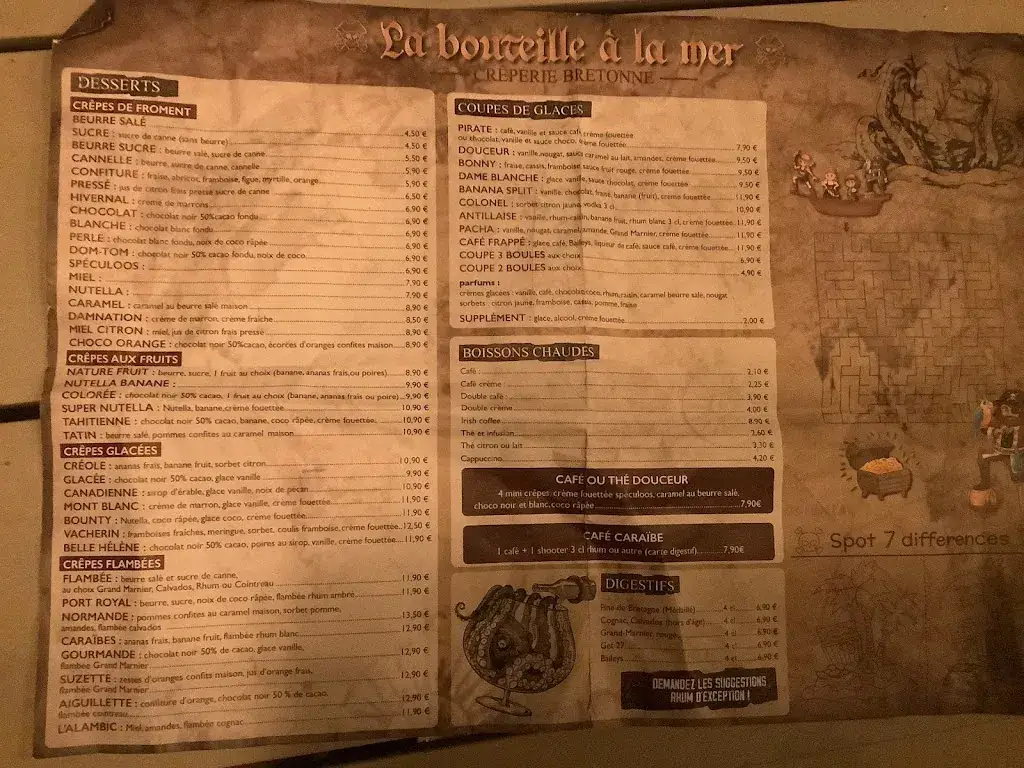 Menu_La Bouteille à la Mer_Vidauban_image_2