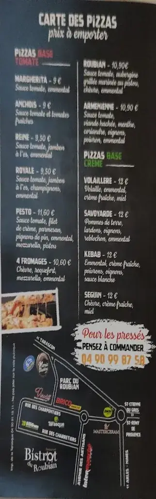 Menu_Bistrot du Roubian_Tarascon_image_1