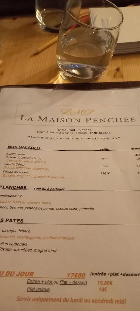 Menu_La Maison Penchée_Tarascon_immagine_3