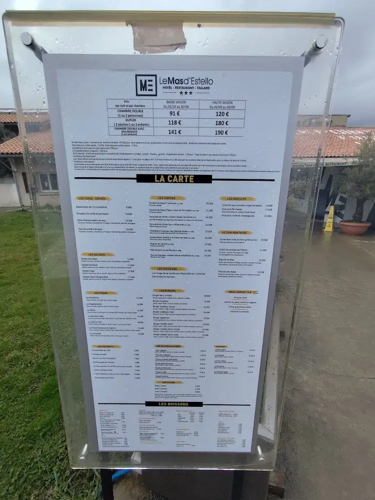 Menu_Le Mas d'Estello_Tallard_image_1