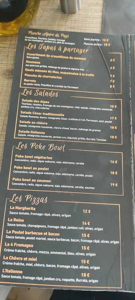 Menu_Le Mas d'Estello_Tallard_image_3