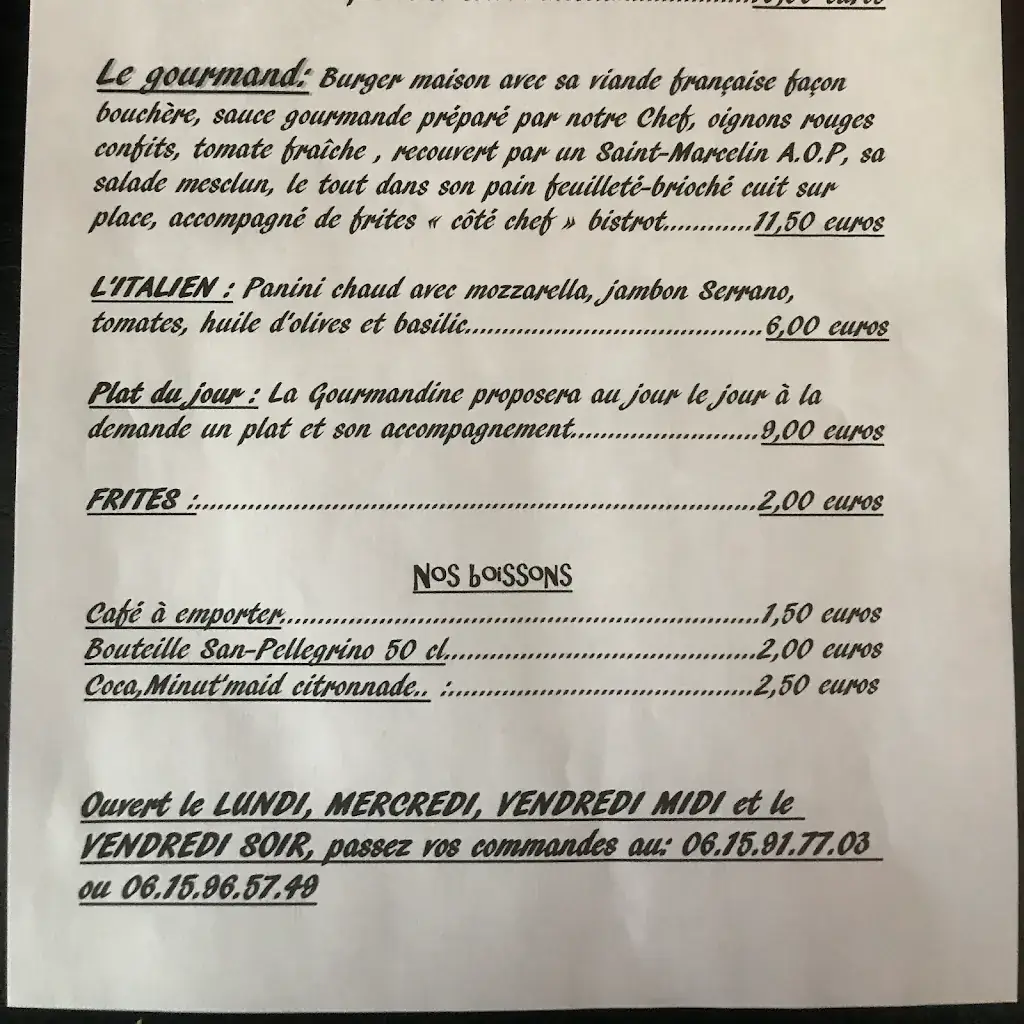 Menu_La Gourmandine_Tallard_image_1