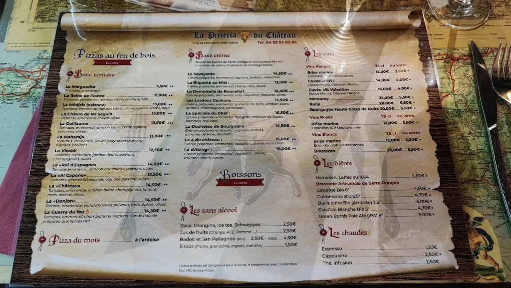 Menu_Pizzéria du Château_Tallard_immagine_2