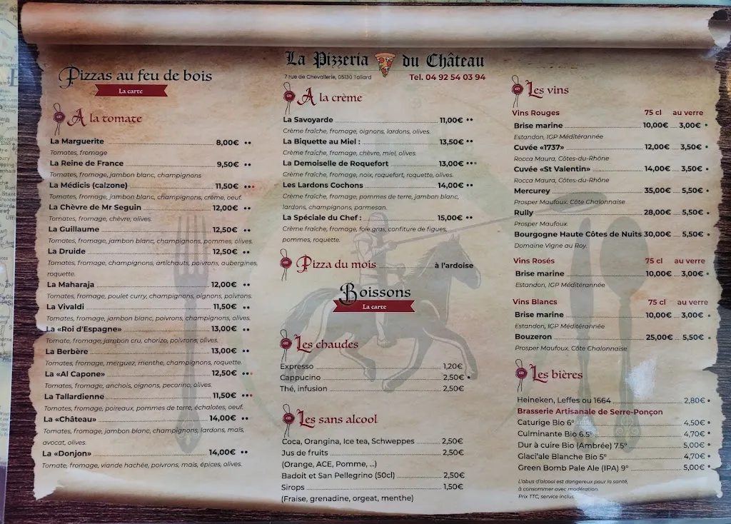 Menu_Pizzéria du Château_Tallard_immagine_4