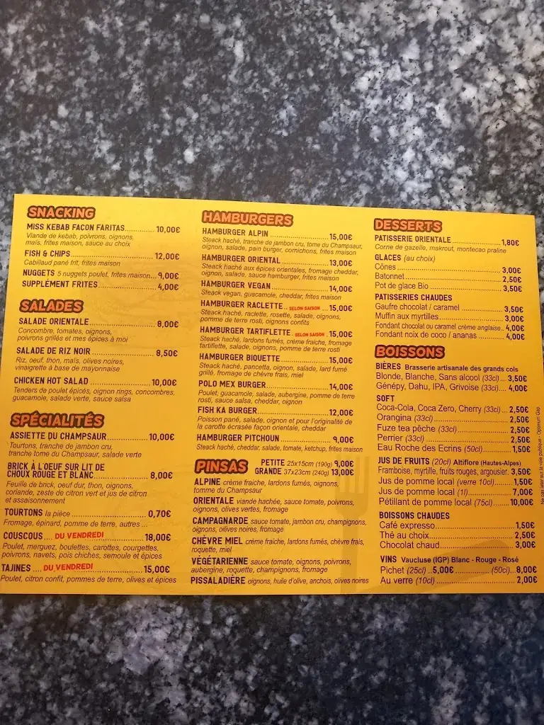 Menu_Le Car d'heure gourmand_Lettret_image_1