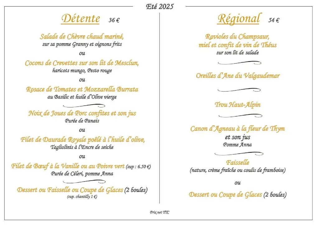 Menu_L' Auberge de Pelleautier_Pelleautier_immagine_1