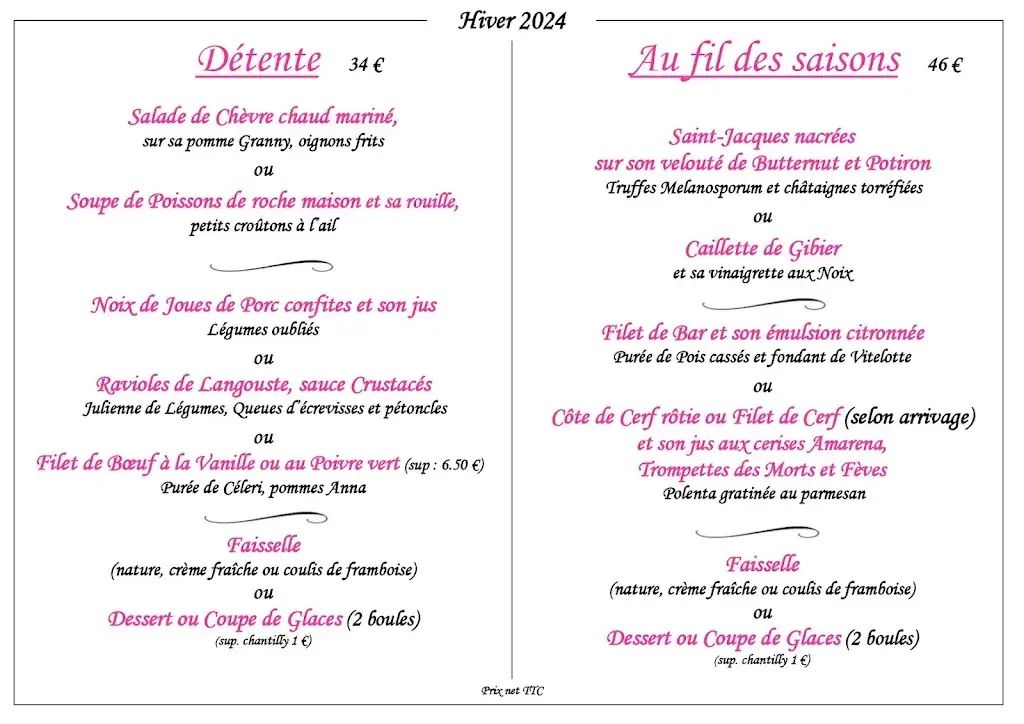 Menu_L' Auberge de Pelleautier_Pelleautier_immagine_2