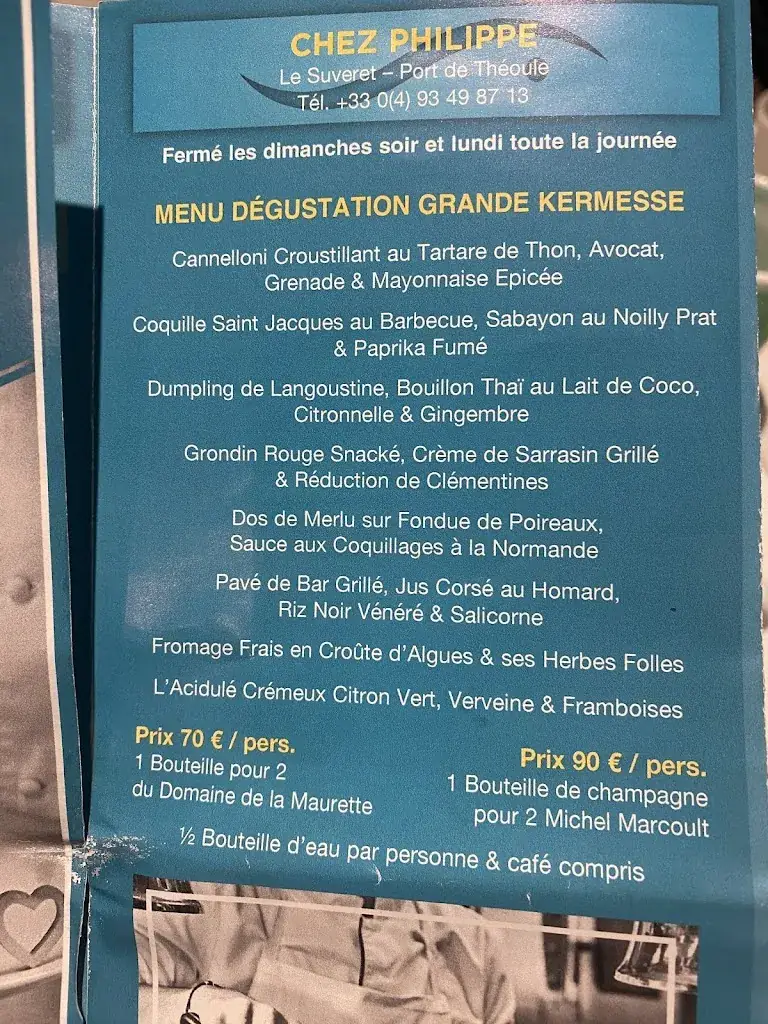 Menu_Chez Philippe_Théoule-sur-Mer_image_1