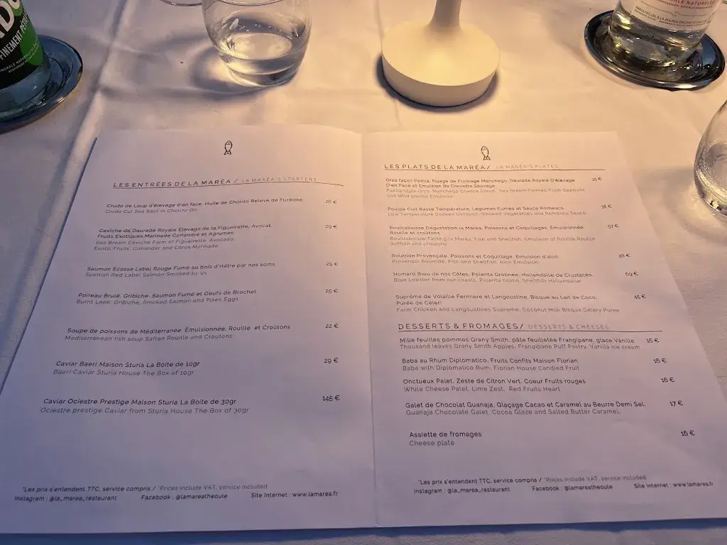 Menu_La Maréa_Théoule-sur-Mer_immagine_2