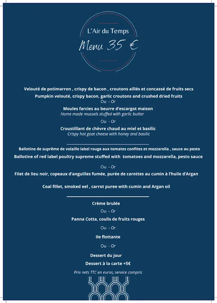 Menu_L'air du Temps. Theoule sur mer_Théoule-sur-Mer_image_2