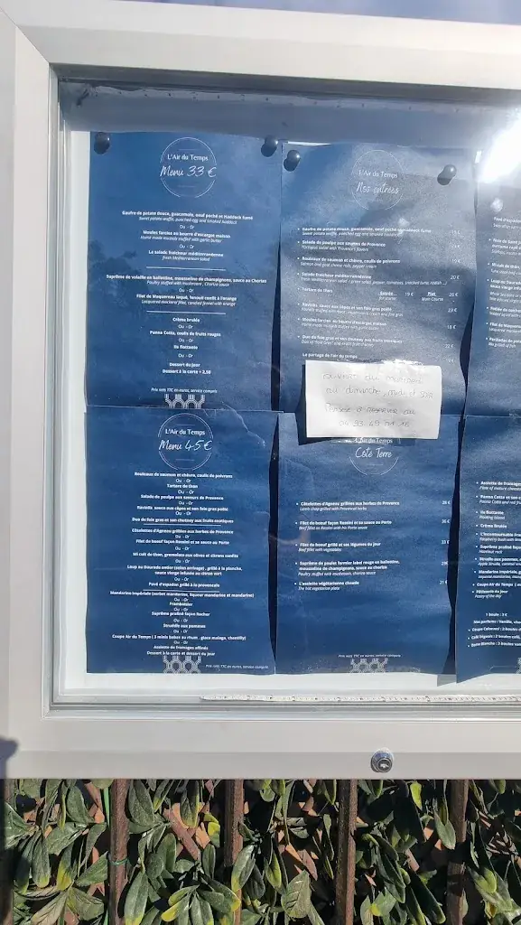 Menu_L'air du Temps. Theoule sur mer_Théoule-sur-Mer_image_3