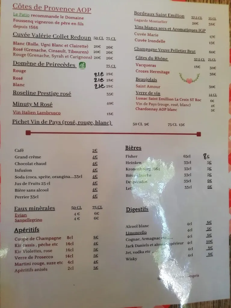 Menu_Le Patio_Théoule-sur-Mer_image_4