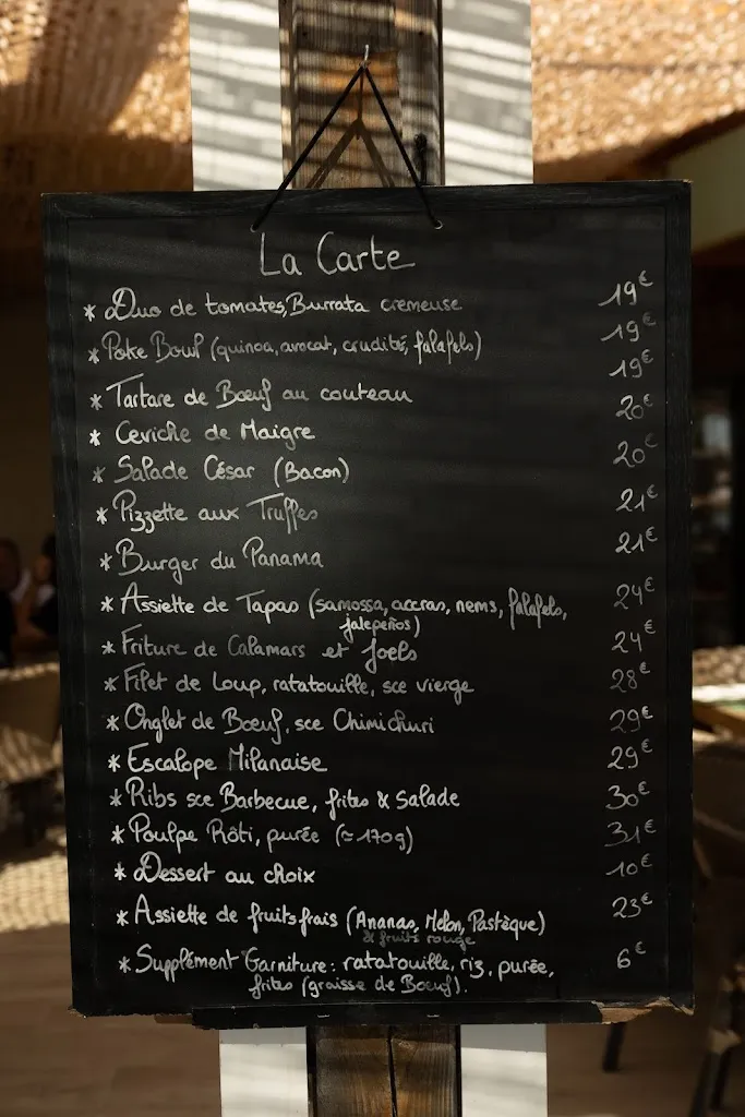 Menu_Le Panama_Théoule-sur-Mer_image_1
