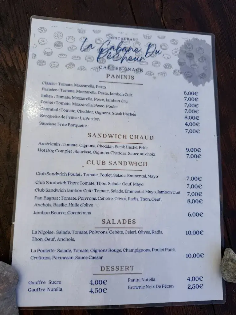 Menu_La Cabane du Pêcheur_Théoule-sur-Mer_immagine_2