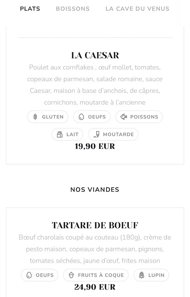 Menu_Le Venus du Gaou_Six-Fours-les-Plages_image_1