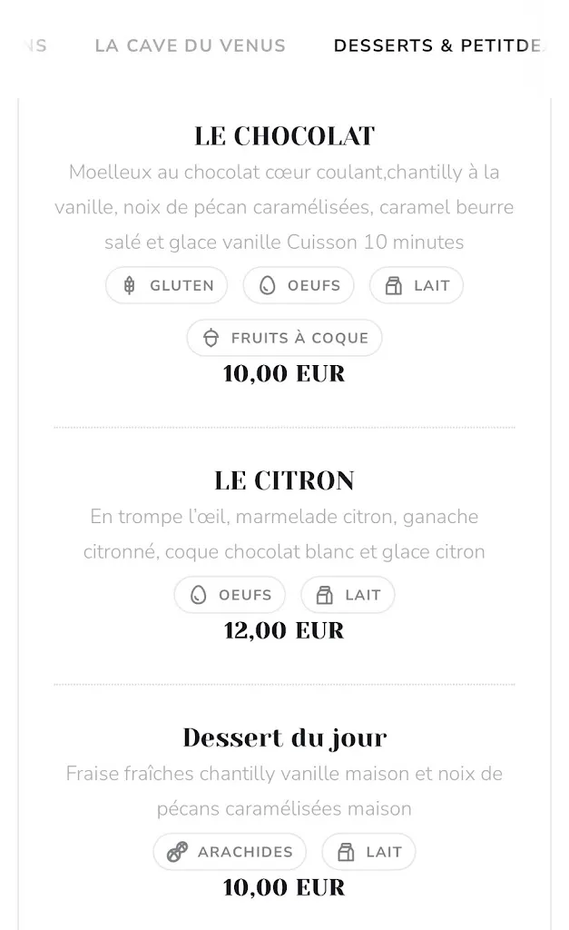 Menu_Le Venus du Gaou_Six-Fours-les-Plages_image_2