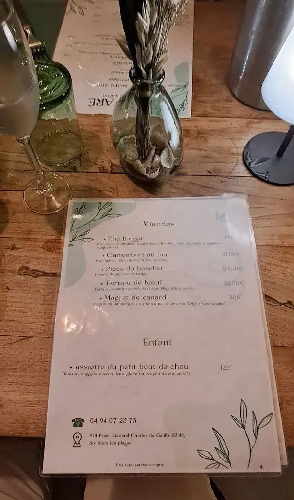 Menu_Le Faré - Restaurant Six-Fours-les-Plages_Six-Fours-les-Plages_immagine_2