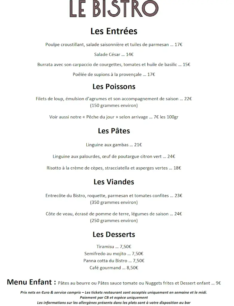 Menu_Le Bistro_Six-Fours-les-Plages_immagine_1