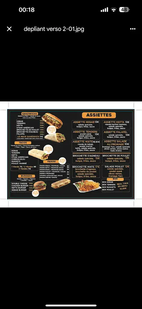 Menu_Snack Durum Food Six fours les plage_Six-Fours-les-Plages_image_3